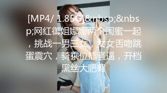 [MP4/ 1.85G]&nbsp;&nbsp;网红御姐娜娜两个闺蜜一起，挑战一男三女，女女舌吻跳蛋震穴，骑乘位插骚逼，开档黑丝大肥臀